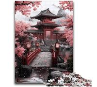 Rompecabezas para Adolescentes, 1000 Piezas, Templo japonés, Juguete, Juego Intelectual para decoración del hogar, para Mayores de 14 años, 26x38cm