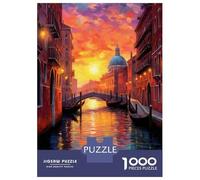 Rompecabezas para Adolescentes 1000 Piezas The Grand Canal in Venice Rompecabezas para Adultos Juegos Divertidos Análisis Y Lógica Regalos Y Cumpleaños Únicos 52x38cm/1000pcs