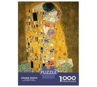 Rompecabezas para Adolescentes 1000 Piezas The Kiss Rompecabezas para Adultos Juegos Relajantes Análisis Y Lógica para Cumpleaños, Navidad 52x38cm/1000pcs