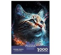 Rompecabezas para Adolescentes 1000 Piezas The Magic Cat Rompecabezas para Adultos Juegos Relajantes Regalo De Cumpleaños para Cumpleaños, Navidad 70x50cm/1000pcs