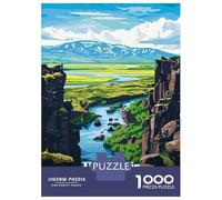 Rompecabezas Para Adolescentes 1000 Piezas Thingvellir National Park Iceland Illustration Rompecabezas Para Adultos Juegos De Relajación Corte De Precisión Oferta Como Regalo Para Toda La Familia 70x5