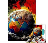 Rompecabezas para Adolescentes 1000 Piezas Tierra frágil Tellus Rompecabezas para Adolescentes Juegos Divertidos Corte de precisión cumpleaños (tamaño 38x26cm)