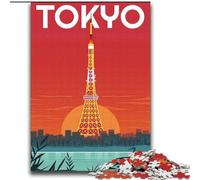 Rompecabezas para Adolescentes, 1000 Piezas, Tokio, Japón, Viajes, Juegos educativos, decoración del hogar, Toda la Familia (38x52cm) 1000 Piezas