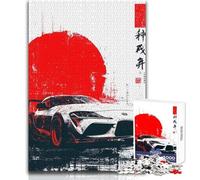 Rompecabezas para Adolescentes, 1000 Piezas, Toyota Supra, Arte japonés, decoración, Juego práctico, Regalo de Amigo Secreto (tamaño 38x26cm)
