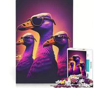 Rompecabezas para Adolescentes 1000 Piezas Trío Noches Neón Juegos Divertidos Interesante reducción del estrés Cada Pieza es única 38x26cm
