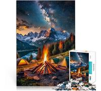 Rompecabezas para Adolescentes 1000 Piezas Una acogedora Escena de fogata Juegos Juguetes Regalo Grandes Regalos y Juguetes 52x38cm