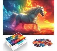 Rompecabezas para Adolescentes 1000 Piezas Unicornio mágico Juegos Divertidos para la Familia Regalos para Amigos y Familiares 38x26cm