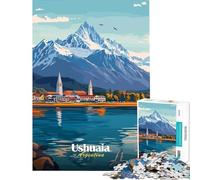 Rompecabezas para Adolescentes 1000 Piezas Ushuaia Argentina Paisaje Juego práctico Juguete Juego Intelectual Regalos de cumpleaños para Mujeres (tamaño 38x52cm)