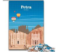 Rompecabezas para Adolescentes 1000 Piezas Viaje a Petra Juegos educativos Decoración del hogar Colección de Artistas, Bellas Artes (50x75cm) 1000 Piezas