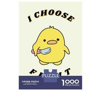 Rompecabezas para Adolescentes 1000 Piezas Violence Funny Duck Fight Rompecabezas para Adultos Juegos Familiares Análisis Y Lógica para Cumpleaños, Navidad 52x38cm/1000pcs