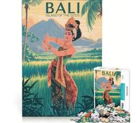 Rompecabezas para Adolescentes 1000 Piezas Visita Bali la Isla de los Dioses Juegos relajantes interacción Entre Padres e Hijos Regalos de cumpleaños 38x52cm