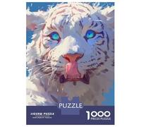 Rompecabezas para Adolescentes 1000 Piezas White Tiger Rompecabezas para Adultos Juegos Familiares Análisis Y Lógica para Cumpleaños, Navidad 70x50cm/1000pcs