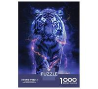 Rompecabezas para Adolescentes 1000 Piezas White Tiger Space Animal Rompecabezas para Adultos Juegos Relajantes Mejora La Memoria Difícil Y Desafiante 70x50cm/1000pcs