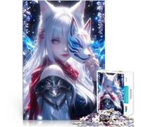 Rompecabezas para Adolescentes 1000 Piezas Wisteria Fox Anime Juguetes educativos de Aprendizaje Toda la Familia. 38x26cm