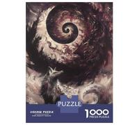 Rompecabezas para Adolescentes 1000 Piezas Wolf and Spiral Galaxy Rompecabezas para Adultos Juegos Relajantes Mejora La Memoria Difícil Y Desafiante 52x38cm/1000pcs