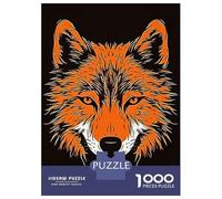 Rompecabezas para Adolescentes 1000 Piezas Wolf Face Art Rompecabezas para Adultos Juegos Familiares Análisis Y Lógica para Cumpleaños, Navidad 38x26cm/1000pcs