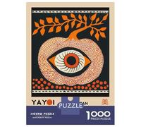 Rompecabezas Para Adolescentes 1000 Piezas Yayoi Kusama Pumpkin No.5 Exhibition Poster Rompecabezas Para Adultos Juguetes Antiestrés Patrón De Montaje Oferta Como Regalo Para Toda La Familia 52x38cm/1
