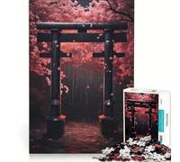 Rompecabezas para Adolescentes 1000 Puertas de Fantasía Japonesa, Juego Familiar, Diversión en Casa, 38x26cm