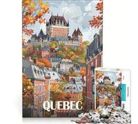 Rompecabezas para Adolescentes 1000 Quebec City Otoño Juguetes DIY Decoración para el hogar Regalos para Toda la Familia 38x52cm
