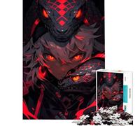 Rompecabezas para Adolescentes 1000 Rey de Las Serpientes Juego de relajación Juguete Juego Intelectual Excelentes Regalos y Juguetes Actividades Familiares (Tamaño 38x52cm)