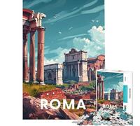 Rompecabezas para Adolescentes 1000 Roma Foro Romano Actividades Divertidas en casa Carrera de Velocidad de Manos Juegos Familiares para Mayores de 14 años (38x26cm)