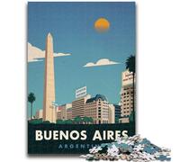 Rompecabezas para Adolescentes: 1000 Rompecabezas Buenos Aires: Entrena tu Cerebro y Tus Manos Interacción Entre Padres e Hijos para Mayores de 14 años (tamaño 38x26cm)