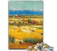 Rompecabezas para Adolescentes: 1000 Rompecabezas de Campo de Trigo Estilo Night Sky Un Juego desafiante, Toda la Familia (75x50cm)