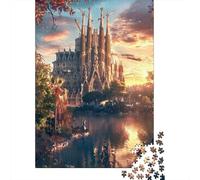 Rompecabezas para Adolescentes 1000 Sagrada Familia Barcelona-2 Rompecabezas para Adolescentes Juego De Ingenio Decoración De Pared Regalos Y Cumpleaños Únicos 38x26cm/1000pcs