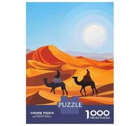 Rompecabezas para Adolescentes 1000 Sahara Desert Rompecabezas para Adultos Juguete Decoración De Pared Alivia El Estrés Ayuda A Ejercitar El Cerebro 70x50cm/1000pcs
