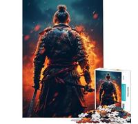 Rompecabezas para Adolescentes 1000 Samurai Fire para Juego Educativo Juguete desafiante Juego Imposible Ideas para Regalos de cumpleaños (tamaño 38x52cm)