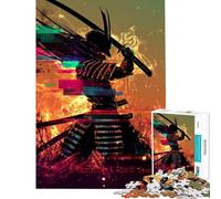 Rompecabezas para Adolescentes 1000 Samurai Glitch Actividades Divertidas en casa Carrera de Velocidad de Manos Juegos Familiares para Mayores de 14 años (38x26cm)