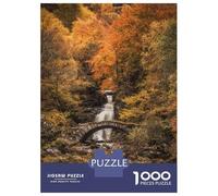 Rompecabezas para Adolescentes 1000 Scottish Waterfall Rompecabezas para Adultos Juego De Ingenio Carrera De Velocidad De Manos para Cumpleaños, Navidad 38x26cm/1000pcs