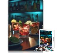 Rompecabezas para Adolescentes 1000 Sexo en la Playa Cócteles Juego desafío único Desafío difícil Regalos de cumpleaños Tamaño 50x75cm