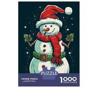 Rompecabezas para Adolescentes 1000 Snowman Retro Rompecabezas para Adultos Juego Práctico Patrón De Ensamblaje Oferta como Regalos para Toda La Familia 70x50cm/1000pcs