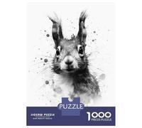 Rompecabezas para Adolescentes 1000 Squirrel Beauty Watercolor Rompecabezas para Adultos Juego Práctico Patrón De Ensamblaje Oferta como Regalos para Toda La Familia 52x38cm/1000pcs