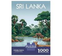 Rompecabezas para Adolescentes 1000 Sri Lanka Wildlife Rompecabezas DIY Juguetes Difícil Oferta Difícil como Regalos para Toda La Familia 38x26cm/1000pcs
