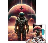 Rompecabezas para Adolescentes 1000 Starman Un Viaje Espacial Diversión en casa Mejora la Memoria Juegos Divertidos Apto para Mayores de 14 años 50x75cm