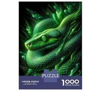 Rompecabezas para Adolescentes 1000 The Green Snake Rompecabezas DIY Juguetes Difícil Oferta Difícil como Regalos para Toda La Familia 52x38cm/1000pcs