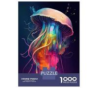 Rompecabezas para Adolescentes 1000 The Mysterious Jellyfish 3 Rompecabezas para Adultos Juego Práctico Patrón De Ensamblaje Oferta como Regalos para Toda La Familia 52x38cm/1000pcs