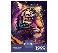 Rompecabezas para Adolescentes 1000 Tiger Animal Rompecabezas Juegos Familiares Regalos para Mujeres Oferta como Regalos para Toda La Familia 52x38cm/1000pcs