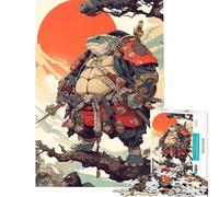 Rompecabezas para Adolescentes 1000 Tortuga Samurái Difícil y desafiante Juego Relajante de desafío Difícil Apto para Mayores de 14 años (38x26cm)