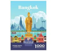 Rompecabezas para Adolescentes 1000 Travel to Bangkok Rompecabezas para Adultos Juguetes Antiestrés Regalos para Mujeres Oferta como Regalos para Toda La Familia 38x26cm/1000pcs