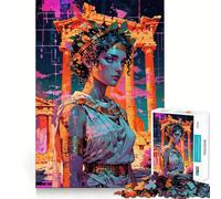 Rompecabezas para Adolescentes 1000 Tyche︰ Oráculo de la Fortuna Corte preciso Divertido Juego Creativo para el Cerebro Relajarse Tiempo de diversión Regalo de Arte navideño (50x75cm)