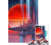 Rompecabezas para Adolescentes 1000 Una odisea Espacial una Nueva estación Espacial Juguetes adictivos para Cultivar la Paciencia Juego de ingenio difícil Regalos de cumpleaños tamaño 75x50cm