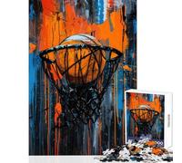 Rompecabezas para Adolescentes 1000 Urban Slam Dunk Divertidos Juegos Antiestrés Juguetes de decoración para el hogar Cada Pieza es única - (38x26cm)