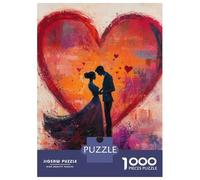 Rompecabezas para Adolescentes 1000 Valentines Day Love Rompecabezas para Adultos Juguete Decoración De Pared Alivia El Estrés Ayuda A Ejercitar El Cerebro 70x50cm/1000pcs