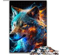 Rompecabezas para Adolescentes 1000 Wolf of Lightning, un Juego Intelectual Que fomenta el Amor en Pareja a Partir de los 14 años 26x38cm