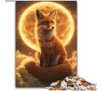 Rompecabezas para Adolescentes 1000 Zorros en la Luna, Juguetes educativos, Juegos antiestrés, decoración única para el hogar y Regalos tamaño 50x75cm
