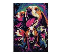 Rompecabezas para Adolescentes 1000pcs(38x26cm) Colorful Beagle Compilation Rompecabezas para Adultos Juguetes Antiestrés Difícil Regalos De Cumpleaños Y Únicos 1000pcs(38x26cm)
