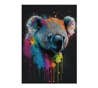 Rompecabezas para Adolescentes 1000pcs(38x26cm) Colorful Koala Art Print Rompecabezas para Adultos Juguetes De Bricolaje Análisis Y Lógica Difícil Y Desafiante 1000pcs(38x26cm)
